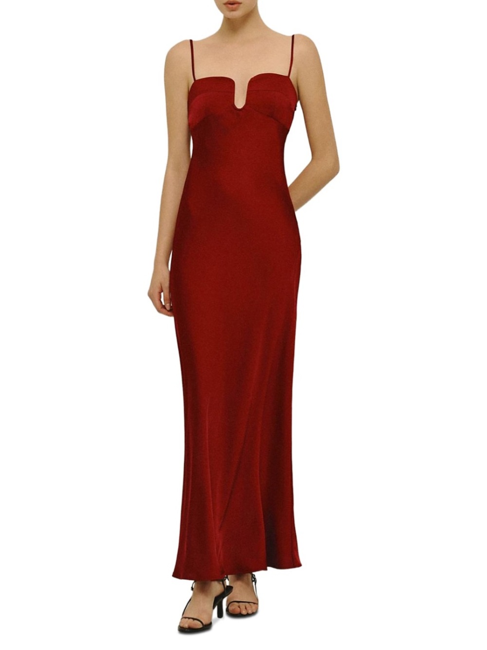 NWT Elodie the Label Crimson Red Maxi Dress